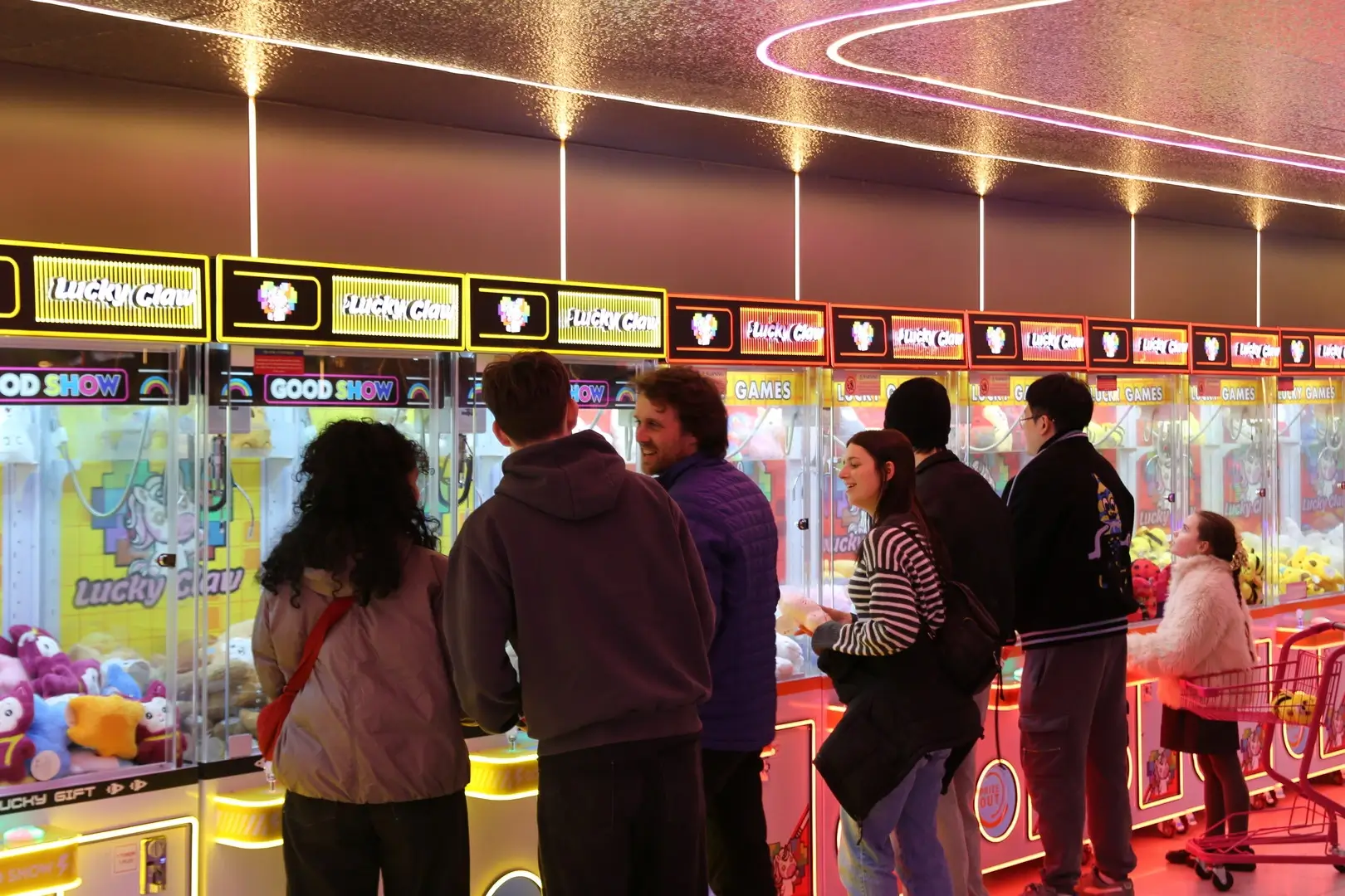 Birthday party at Lucky Claw arcade Birmingham